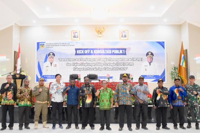 Kick Off RPJMD dan KLHS Puncak Jaya Tahun 2025 - 2029, Dibuka Secara Resmi oleh Plh.Sekda Risa Siswojo Kick Off RPJMD dan KLHS Puncak Jaya Tahun 2025 - 2029, Dibuka Secara Resmi oleh Plh.Sekda Risa Siswojo
