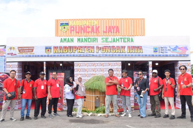 Puncak Jaya Tampilkan Produk Lokal dan Capaian Pembangunan di Pameran Otsus ke-24