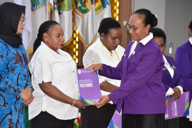 Perkuat Peran Posyandu, Ketua TP Posyandu Puncak Jaya Ikut Rakor se-Papua Tengah