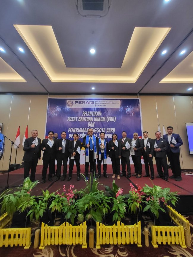 Malam Inaugurasi Anggota Baru DPC PERADI Kota Jayapura: Tonggak Silaturahmi dan Pengabdian Hukum