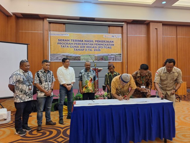 Program P3-TGAI 2025: BWS Papua Bangun 11.703 Meter Saluran Irigasi Tersier di Papua dan Papua Tengah 