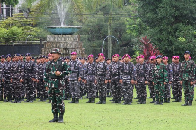 Dandim Bitung Letkol Inf Dewa Made Jadi Komandan Apel Gelar Pasukan dan Peralatan Siaga Bencana