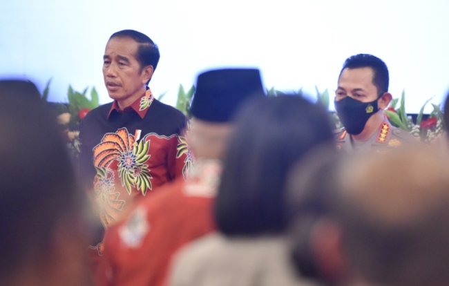 Presiden Sampaikan Sejumlah Hal Penting  Kepada Jajaran Polri di Istana