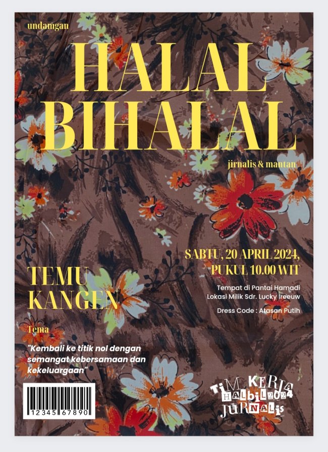 Sabtu Halal Bihalal Jurnalis se Jayapura, Vanwi Subiyat: Jadi Ajang Temu Paling Romantis