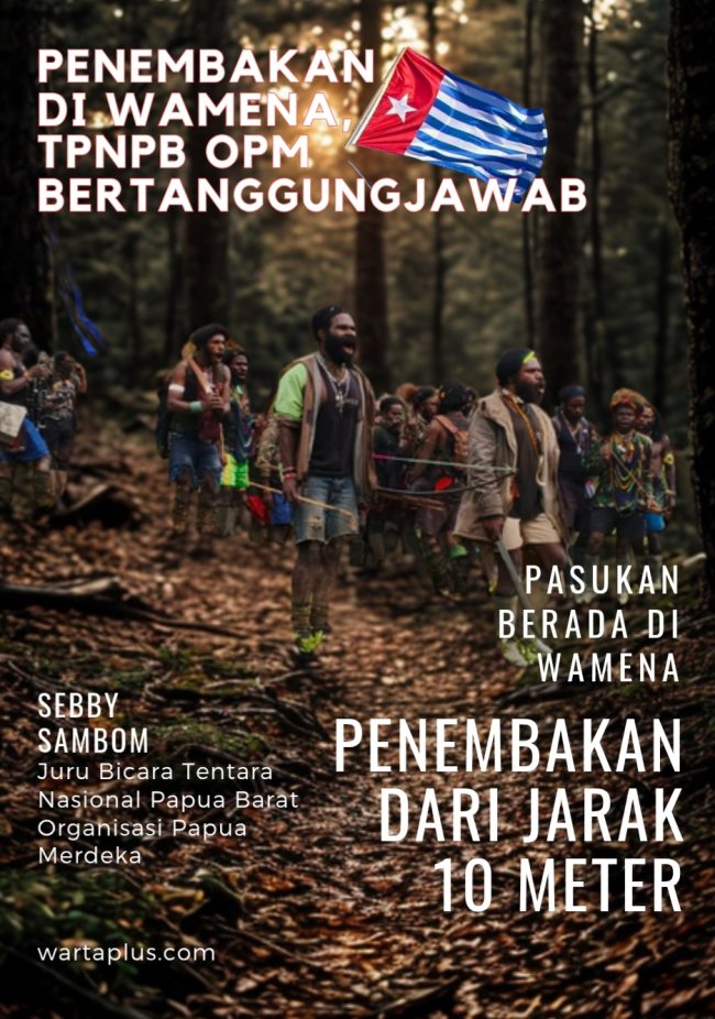 Pasukan Kami Turun di Wamena, Jubir TPNPB OPM Sebby Sambom: Kami Bertanggungjawab Atas Penembakan