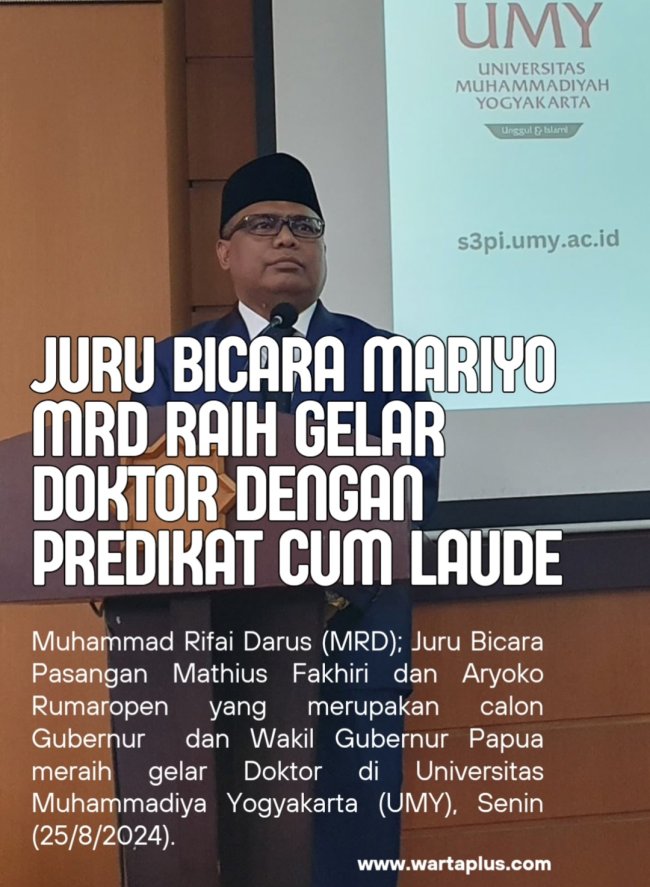Muhammad Rifai Darus Resmi Raih Gelar Doktor dengan Predikat Cum Laude di Universitas Muhammadiyah Yogyakarta Muhammad Rifai Darus Resmi Raih Gelar Doktor dengan Predikat Cum Laude di Universitas Muhammadiyah Yogyakarta