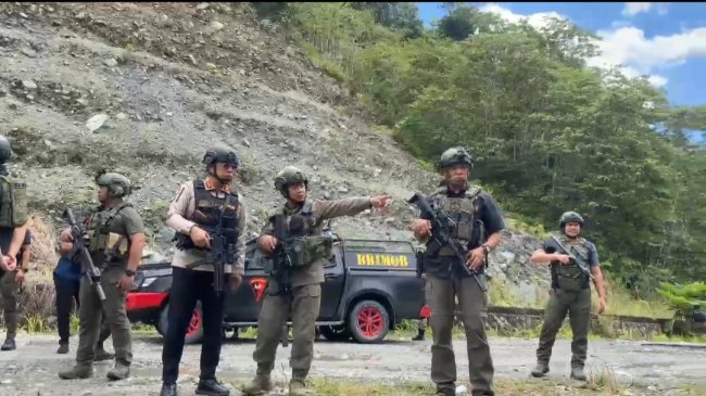Rekonstruksi Kasus Pembunuhan 2 Personel Brimob di Nabire, Satgas Ops Damai Cartenz Peragakan 21 Adegan