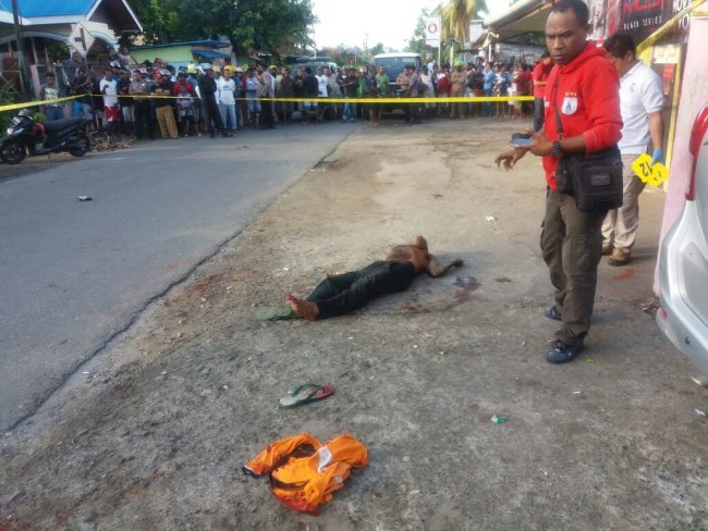 Seorang Warga Ditemukan Tewas dengan Luka Tusukan di Jalan Bandung Manokwari