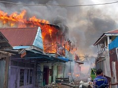 Kebakaran di Kampung Wanam Merauke Turut Hanguskan Pos Polair dan Koramil