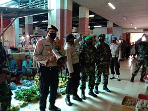 Polres Merauke Bersama Kodim 1707 Laksanakan Operasi Yustisi di Terminal dan Pasar Wamanggu