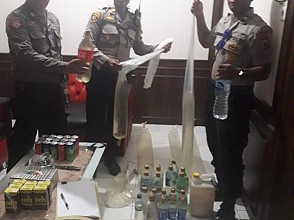 Polsek KPL Jayapura Gagalkan 71 Liter Miras Asal Ambon 