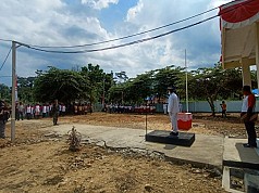 Masyarakat Kampung di Tapal Batas RI-PNG Baru Kali Ini Upacara HUT RI ke-75