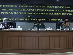   Panglima TNI dan Kapolri Pimpin Rapat Penanganan Covid-19 di Jawa Timur