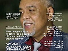 Advokat Dr. Pieter Ell Dianiaya Preman: AAI Jakarta Timur Kirim Surat Kecaman ke Kapolri dan PT Sayana Integra Property Advokat Dr. Pieter Ell Dianiaya Preman: AAI Jakarta Timur Kirim Surat Kecaman ke Kapolri dan PT Sayana Integra Property