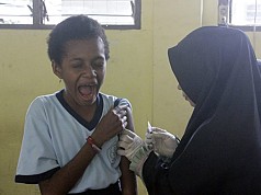 Papua Barat Capai Target Imunisasi MR Papua Barat Capai Target Imunisasi MR