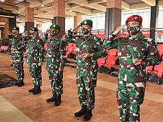 Lima Jabatan Strategis di Lingkungan TNI AD Diserahterimakan, Dipimpin Kasad Andika