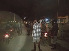 Cegah Gangguan Kamtibmas, Direktorat Samapta Polda Papua Rutin Patroli Malam