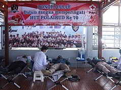 Rayakan Hut ke-70, Dit Polair Polda Papua Gelar Aksi Donor Darah Rayakan Hut ke-70, Dit Polair Polda Papua Gelar Aksi Donor Darah