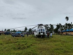 Cuaca Buruk, Helikopter Tujuan Mimika Mendarat Darurat di Nimbokrang Cuaca Buruk, Helikopter Tujuan Mimika Mendarat Darurat di Nimbokrang