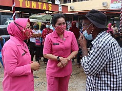 Sambut HUT HKGB, Bhayangkari Daerah Papua Gelar Vaksinasi Gratis