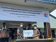 Melalui Korem 172/PWY, PLN Serahkan Bantuan Tabung Listrik Warga Remote Area Melalui Korem 172/PWY, PLN Serahkan Bantuan Tabung Listrik Warga Remote Area