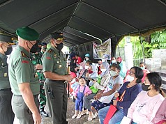 Pangdam Cenderawasih Tinjau Penyaluran BTPKWLN di Kodim 1701/Jayapura Pangdam Cenderawasih Tinjau Penyaluran BTPKWLN di Kodim 1701/Jayapura