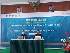 Usaha Transportasi dan Pergudangan Alami Pertumbuhan Tertinggi Ekonomi Papua Triwulan III 2022  Usaha Transportasi dan Pergudangan Alami Pertumbuhan Tertinggi Ekonomi Papua Triwulan III 2022