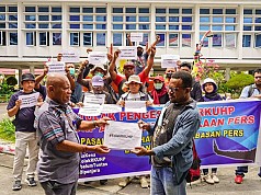 Jurnalis Papua Serukan Tunda Pengesahan RKUHP, Dinilai Hambat Kebebasan Pers Jurnalis Papua Serukan Tunda Pengesahan RKUHP, Dinilai Hambat Kebebasan Pers