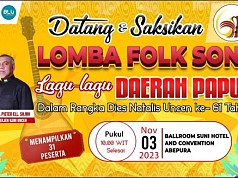 Dies Natalis Uncen ke 61 tahun, Alumni Gelar Lomba Folk Song Lagu Daerah Papua Dies Natalis Uncen ke 61 tahun, Alumni Gelar Lomba Folk Song Lagu Daerah Papua