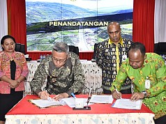 MoU Pemda Puncak Jaya dan Bank Papua Tentang Penyaluran Gaji dan Fasilitas Kredit Pegawai