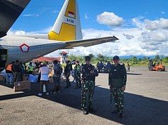 Misi Kemanusiaan, Pesawat Hercules TNI AU Bantu Pengangkutan Logistik ke Yahukimo