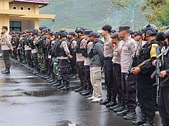 350 Personil Gabungan Disiagakan Amankan Rapat Pleno Penghitungan Suara Tingkat Kabupaten Puncak Jaya