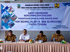 Pemprov Papua Tengah Gelar Rakor Monev DAK Bersama Kementerian PUPR dan Bappenas RI Pemprov Papua Tengah Gelar Rakor Monev DAK Bersama Kementerian PUPR dan Bappenas RI