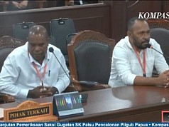 Bersaksi di Persidangan MK, Yermias Bisai Akui Punya 2 KTP Bersaksi di Persidangan MK, Yermias Bisai Akui Punya 2 KTP