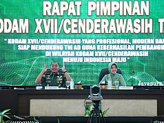 Pangdam XVII/Cenderawasih Resmi Tutup Rapim Kodam TA 2025 Pangdam XVII/Cenderawasih Resmi Tutup Rapim Kodam TA 2025