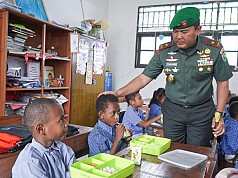 Danrem 172/PWY Tinjau Program MBG di SD YPK Yoka Baru Kota Jayapura Danrem 172/PWY Tinjau Program MBG di SD YPK Yoka Baru Kota Jayapura