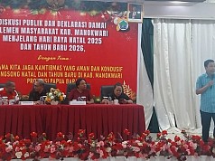 Jelang Nataru, Gercin Papua Barat Gelar Diskusi Publik dan Deklarasi Kamtibmas Jelang Nataru, Gercin Papua Barat Gelar Diskusi Publik dan Deklarasi Kamtibmas