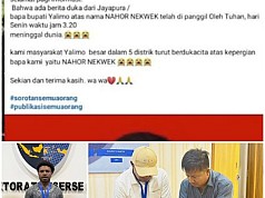 Hoaks Kematian Bupati Yalimo Berakhir Damai, Pemilik Akun Sampaikan Klarifikasi di Polda Papua Hoaks Kematian Bupati Yalimo Berakhir Damai, Pemilik Akun Sampaikan Klarifikasi di Polda Papua