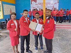 Barisan Merah Putih Kabupaten Jayapura Dilantik Barisan Merah Putih Kabupaten Jayapura Dilantik