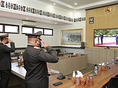 Kapolda Papua ikuti Virtual  Ceremony Ziarah Nasional Kapolda Papua ikuti Virtual  Ceremony Ziarah Nasional