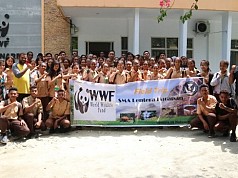 Puluhan Siswa SMA Lantera Harapan 'BERDISKO 'Dengan WWF Papua Puluhan Siswa SMA Lantera Harapan 'BERDISKO 'Dengan WWF Papua