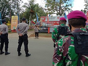 300 Personel Gabungan TNI-Polri Amankan Jalannya Penetapan Nomor Urut Paslon Pilkada Merauke