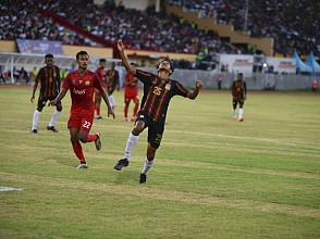 Babak Final Sepakbola PON XX, Papua Berhasil Tumbangkan NAD
