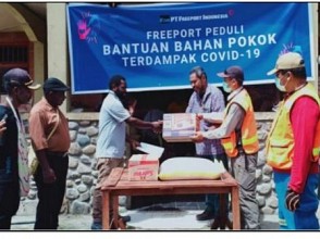 PT Freeport Indonesia Salurkan Bahan Makanan bagi Masyarakat Kamoro dan Amungme