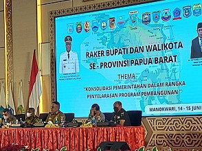 Raker Bupati, Wali Kota se Papua Barat, Gubernur Waterpauw: Tekankan Enam Sasaran Makro Daerah