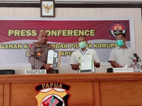 Polda Papua Tetapkan Mathius Murib Jadi Tersangka Korupsi