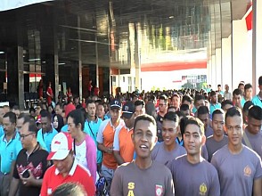 Ratusan Warga Jayapura Ikut Jalan Santai Meriahkan HUT RI ke-73