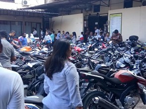 Polres Jayapura Kota Dipadati Pemilik Motor Yang Hilang