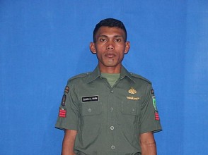 Praka Zulkifli Anggota TNI Korban  Anarkhis  Pendemo Dikebumikan di Ternate