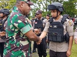 Ini Arahan Pangdam Cenderawasih Saat Apel Gabungan TNI-POLRI di Wamena